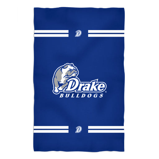 Drake University Bulldogs Vive La Fete Game Day Absorvent Premium Blue Beach Bath Towel 51 x 32" Logo and Stripes" - Vive La Fête - Online Apparel Store