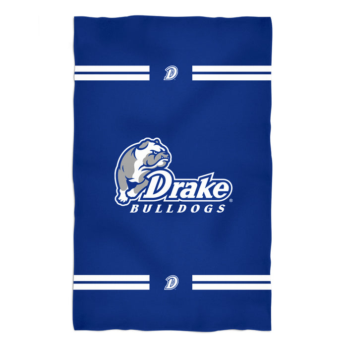 Drake University Bulldogs Vive La Fete Game Day Absorvent Premium Blue Beach Bath Towel 51 x 32" Logo and Stripes" - Vive La Fête - Online Apparel Store
