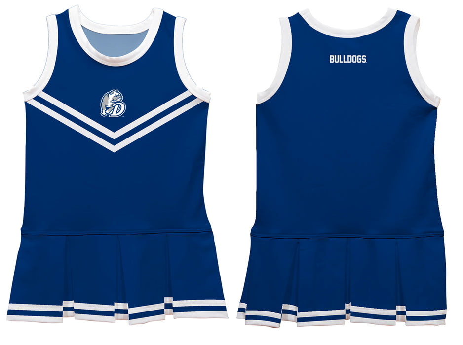 Drake University Bulldogs Vive La Fete Game Day Blue Sleeveless Cheerleader Dress - Vive La Fête - Online Apparel Store