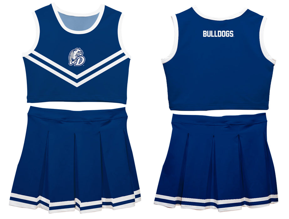 Drake University Bulldogs Vive La Fete Game Day Blue Sleeveless Cheerleader Set - Vive La Fête - Online Apparel Store