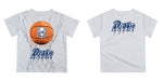 Drake Bulldogs Original Dripping Basketball Blue T-Shirt by Vive La Fete - Vive La Fête - Online Apparel Store