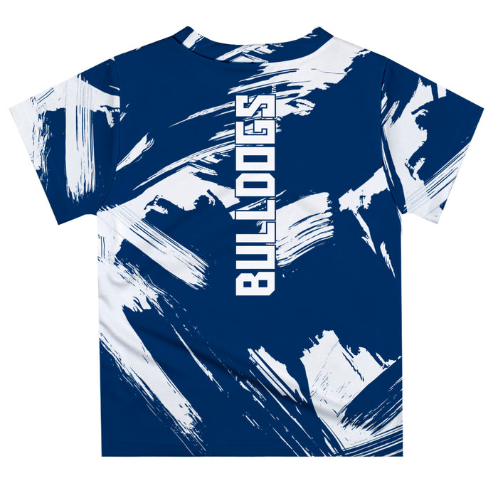 Drake University Bulldogs Vive La Fete Boys Game Day Blue Short Sleeve Tee Paint Brush - Vive La Fête - Online Apparel Store