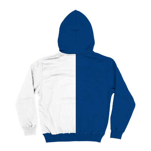 Drake Bulldogs Vive La Fete Color Block Womens Blue White Fleece Long Sleeve Hoodie V2 - Vive La Fête - Online Apparel Store