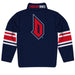 Duquesne Dukes Vive La Fete Game Day Blue Quarter Zip Pullover Stripes on Sleeves - Vive La Fête - Online Apparel Store