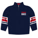 Duquesne Dukes Vive La Fete Game Day Blue Quarter Zip Pullover Stripes on Sleeves - Vive La Fête - Online Apparel Store