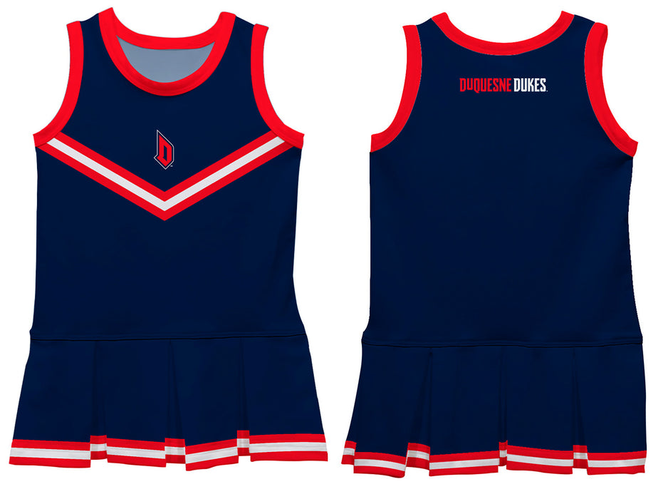 Duquesne Dukes Vive La Fete Game Day Blue Sleeveless Cheerleader Dress - Vive La Fête - Online Apparel Store