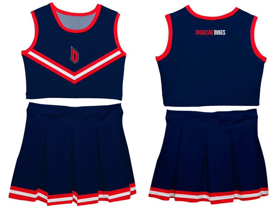 Duquesne Dukes Vive La Fete Game Day Blue Sleeveless Cheerleader Set - Vive La Fête - Online Apparel Store