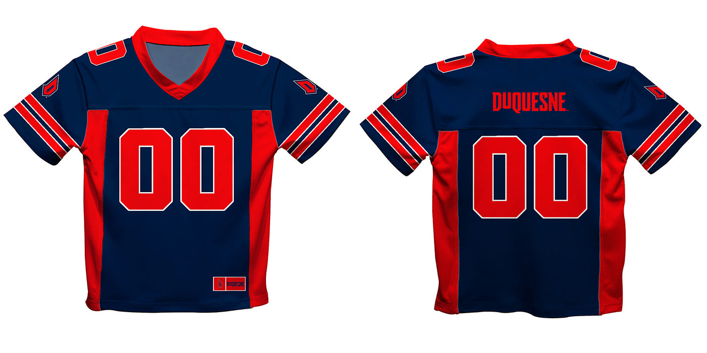 Duquesne Dukes Vive La Fete Game Day Blue Boys Fashion Football T-Shirt - Vive La Fête - Online Apparel Store