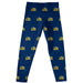 Drexel University Dragons Vive La Fete Girls Game Day All Over Logo Elastic Waist Classic Play Blue Leggings Tights - Vive La Fête - Online Apparel Store