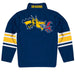 Drexel University Dragons Vive La Fete Game Day Blue Quarter Zip Pullover Stripes on Sleeves - Vive La Fête - Online Apparel Store
