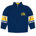 Drexel University Dragons Vive La Fete Game Day Blue Quarter Zip Pullover Stripes on Sleeves - Vive La Fête - Online Apparel Store