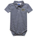 Drexel University Dragons Embroidered Navy Stripe Knit Polo Onesie