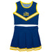 Drexel University Dragons Vive La Fete Game Day Blue Sleeveless Cheerleader Set