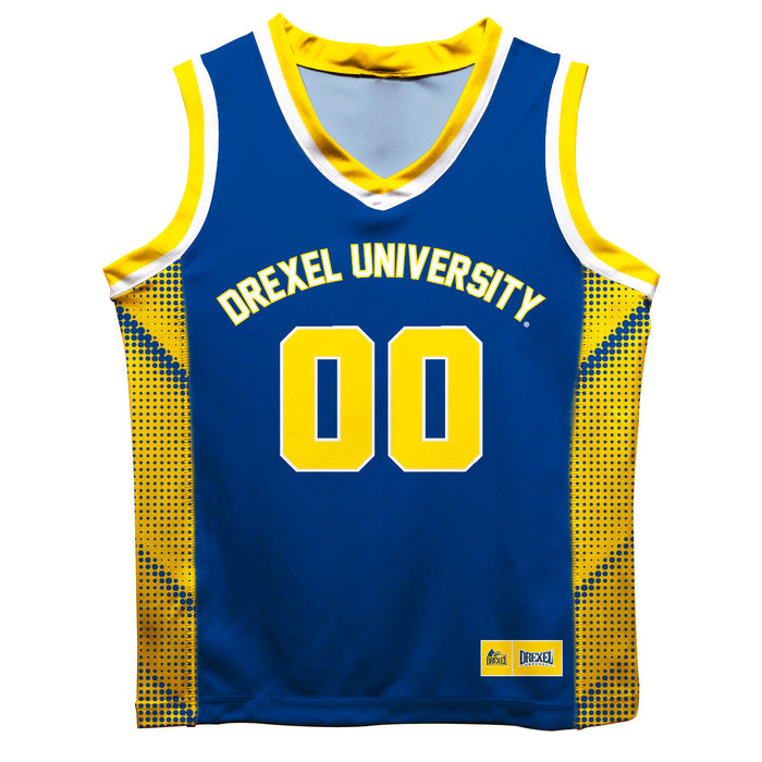 Drexel University Dragons Vive La Fete Game Day Blue Boys Fashion Basketball Top