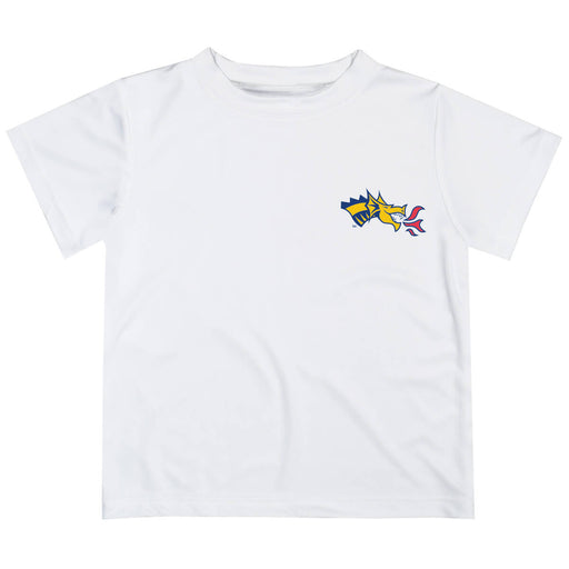 Drexel University Dragons Hand Sketched Vive La Fete Impressions Artwork Boys White Short Sleeve Tee Shirt