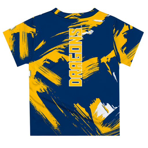 Drexel University Dragons Vive La Fete Boys Game Day Blue Short Sleeve Tee Paint Brush - Vive La Fête - Online Apparel Store