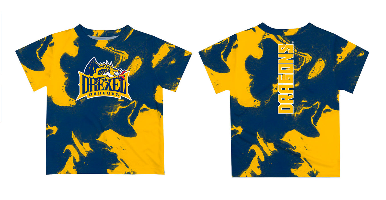 Drexel University Dragons Vive La Fete Marble Boys Game Day Blue Short Sleeve Tee - Vive La Fête - Online Apparel Store