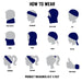 Broward College Seahawks Neck Gaiter Degrade Blue and White - Vive La Fête - Online Apparel Store