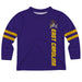 East Carolina Pirates Stripes Purple Long Sleeve Tee Shirt - Vive La Fête - Online Apparel Store