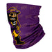 East Carolina Pirates Neck Gaiter Purple All Over Logo ECU - Vive La Fête - Online Apparel Store