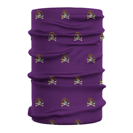 East Carolina Pirates Vive La Fete All Over Logo Game Day Collegiate Face Cover Soft 4-Way Stretch Two Ply Neck Gaiter - Vive La Fête - Online Apparel Store