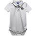 East Carolina Pirates Embroidered White Solid Knit Polo Onesie