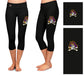 ECU Pirates Vive La Fete Game Day Collegiate Large Logo on Thigh and Waist Girls Black Capri Leggings - Vive La Fête - Online Apparel Store