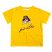 East Carolina Pirates Vive La Fete Script V1 Gold Short Sleeve Tee Shirt
