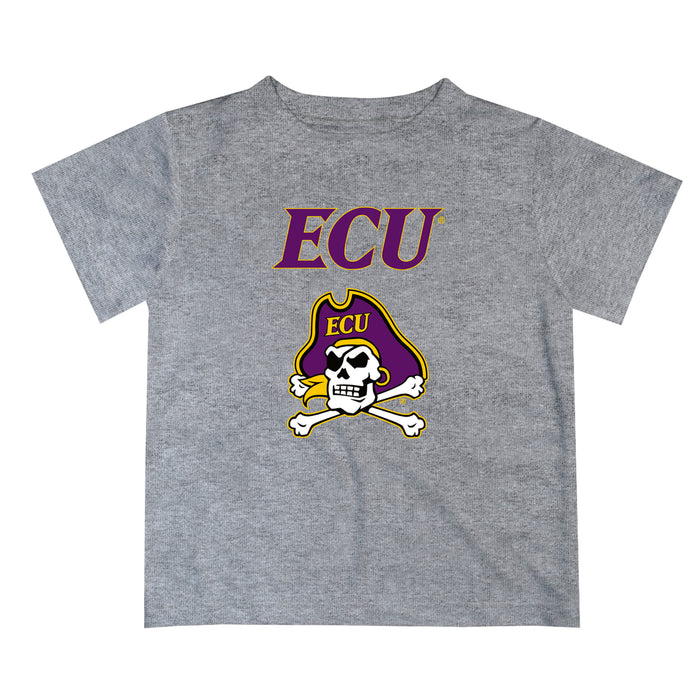 East Carolina Pirates Vive La Fete Boys Game Day V2 Gray Short Sleeve Tee Shirt