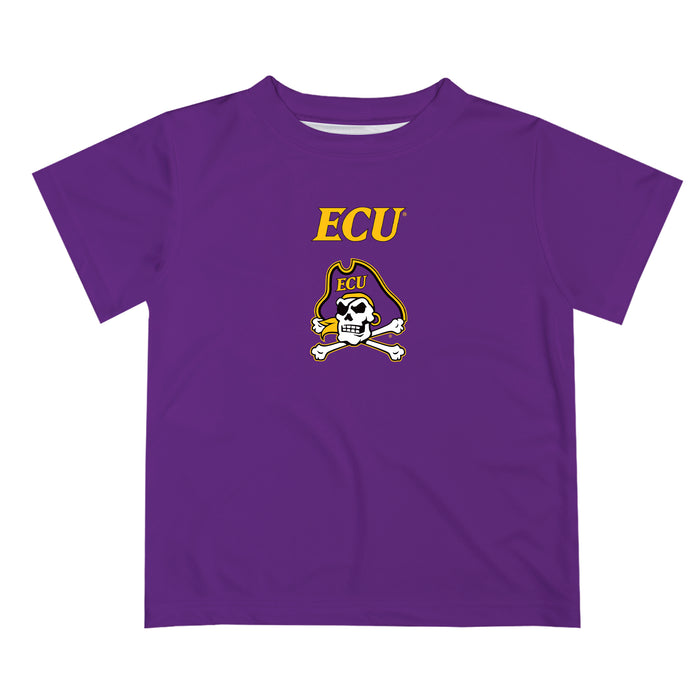 East Carolina Pirates Vive La Fete Boys Game Day V2 Purple Short Sleeve Tee Shirt