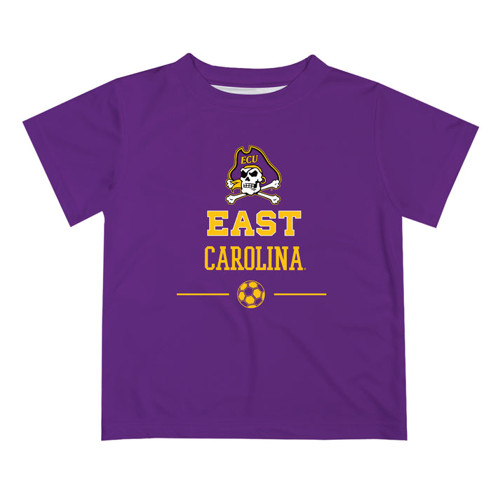 East Carolina Pirates Vive La Fete Soccer V1 Purple Short Sleeve Tee Shirt