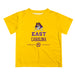 East Carolina Pirates Vive La Fete Soccer V1 Gold Short Sleeve Tee Shirt