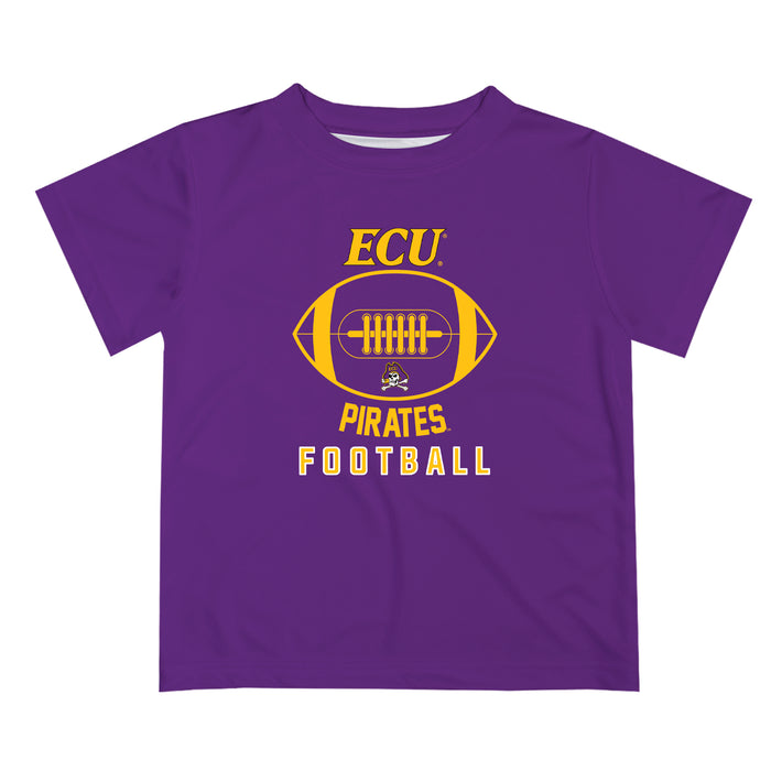 East Carolina Pirates Vive La Fete Football V2 Purple Short Sleeve Tee Shirt