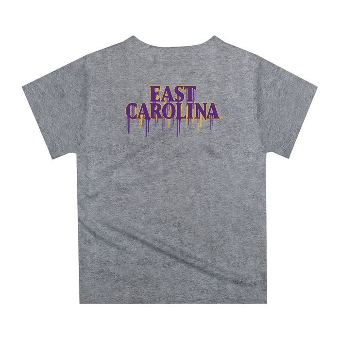East Carolina Pirates Original Dripping Baseball Helmet Gold T-Shirt by Vive La Fete - Vive La Fête - Online Apparel Store