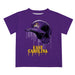 East Carolina Pirates Original Dripping Baseball Helmet Purple T-Shirt by Vive La Fete