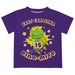 East Carolina Pirates Vive La Fete Dino-Mite Boys Game Day Purple Short Sleeve Tee