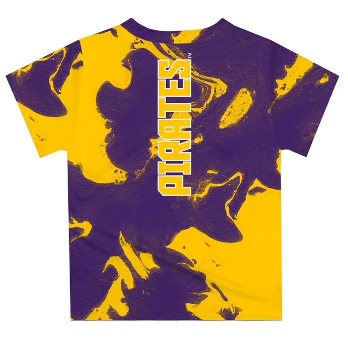East Carolina Pirates Vive La Fete Marble Boys Game Day Purple Short Sleeve Tee - Vive La Fête - Online Apparel Store