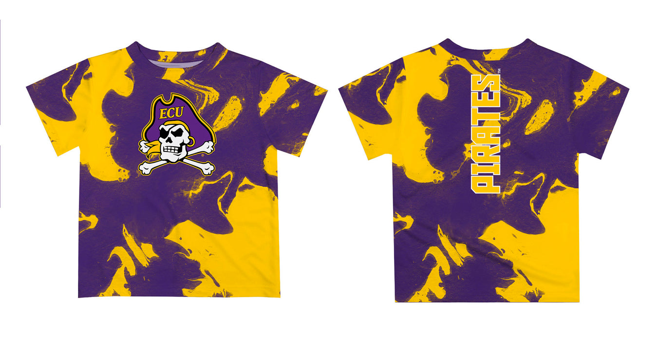 East Carolina Pirates Vive La Fete Marble Boys Game Day Purple Short Sleeve Tee - Vive La Fête - Online Apparel Store