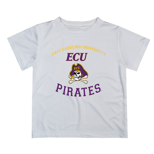 East Carolina Pirates Vive La Fete Boys Game Day V1 White Short Sleeve Tee Shirt