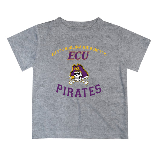 East Carolina Pirates Vive La Fete Boys Game Day V1 Gray Short Sleeve Tee Shirt