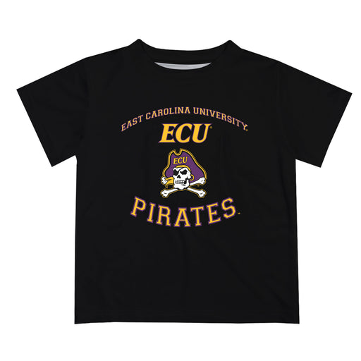 East Carolina Pirates Vive La Fete Boys Game Day V1 Black Short Sleeve Tee Shirt
