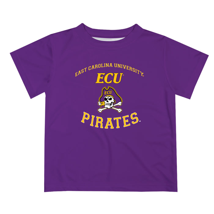 East Carolina Pirates Vive La Fete Boys Game Day V1 Purple Short Sleeve Tee Shirt