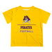 East Carolina Pirates Vive La Fete Football V1 Gold Short Sleeve Tee Shirt