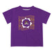 East Carolina Pirates Vive La Fete  Purple Art V1 Short Sleeve Tee Shirt