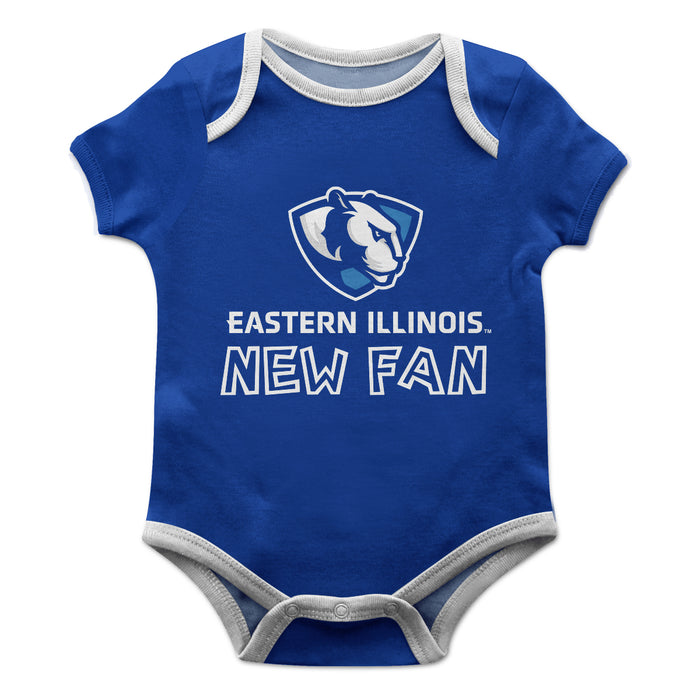 Eastern Illinois University Panthers Vive La Fete Infant Game Day Blue Short Sleeve Onesie New Fan Logo and Mascot Bodys