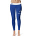 EIU Eastern Illinois University Vive La Fete Game Day Collegiate Logo on Thigh Blue Women Yoga Leggings 2.5 Waist Tights
