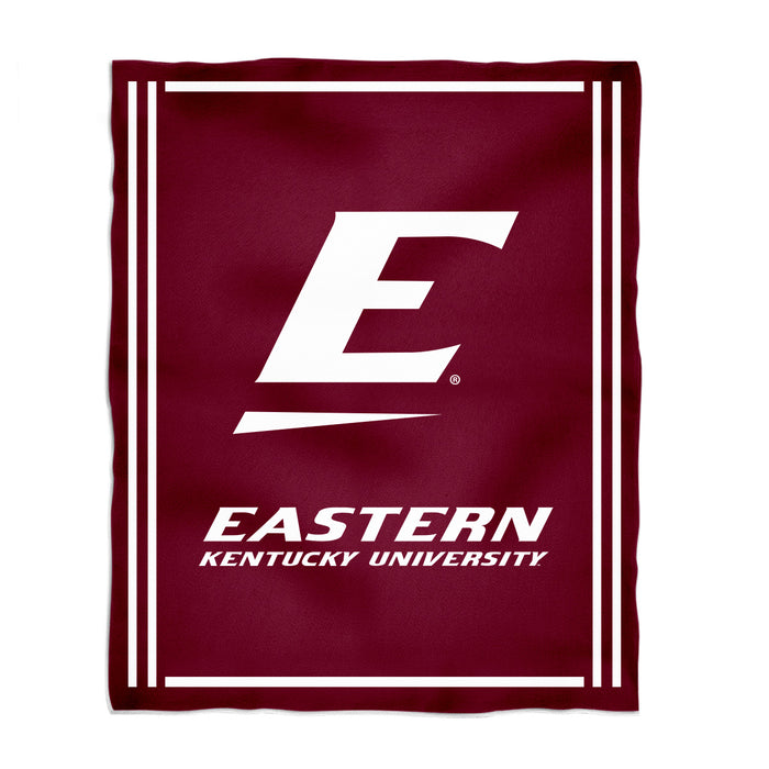 Eastern Kentucky Colonels EKU Vive La Fete Kids Game Day Maroon Plush Soft Minky Blanket 36 x 48 Mascot