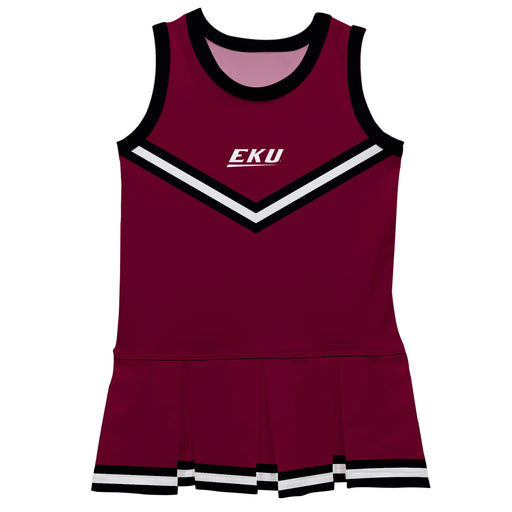 Eastern Kentucky Colonels EKU Vive La Fete Game Day Maroon Sleeveless Cheerleader Dress