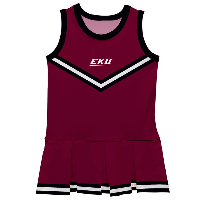 Eastern Kentucky Colonels EKU Vive La Fete Game Day Maroon Sleeveless Cheerleader Dress
