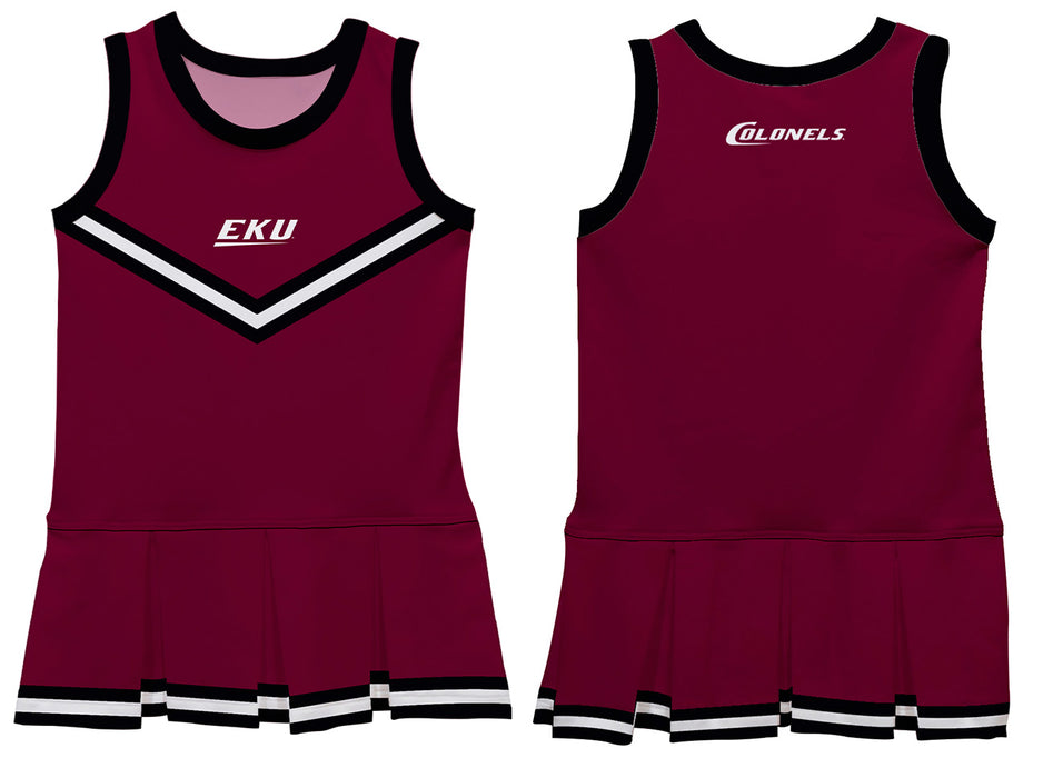 Eastern Kentucky Colonels EKU Vive La Fete Game Day Maroon Sleeveless Cheerleader Dress - Vive La Fête - Online Apparel Store